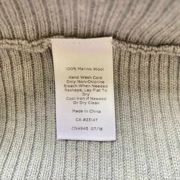 Talbots Women's Size P Petite Long Sleeve Merino Wool Knit Open Cardigan Sweater - Picture 15 of 15